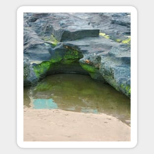 Rock pool and rocks Sticker